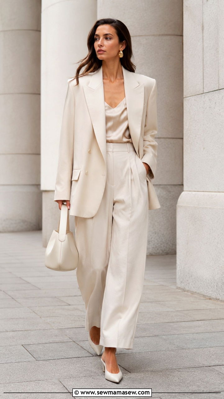 80s Power Blazer With High Waisted Trousers - 25 Vintage outfit ideas 2026
