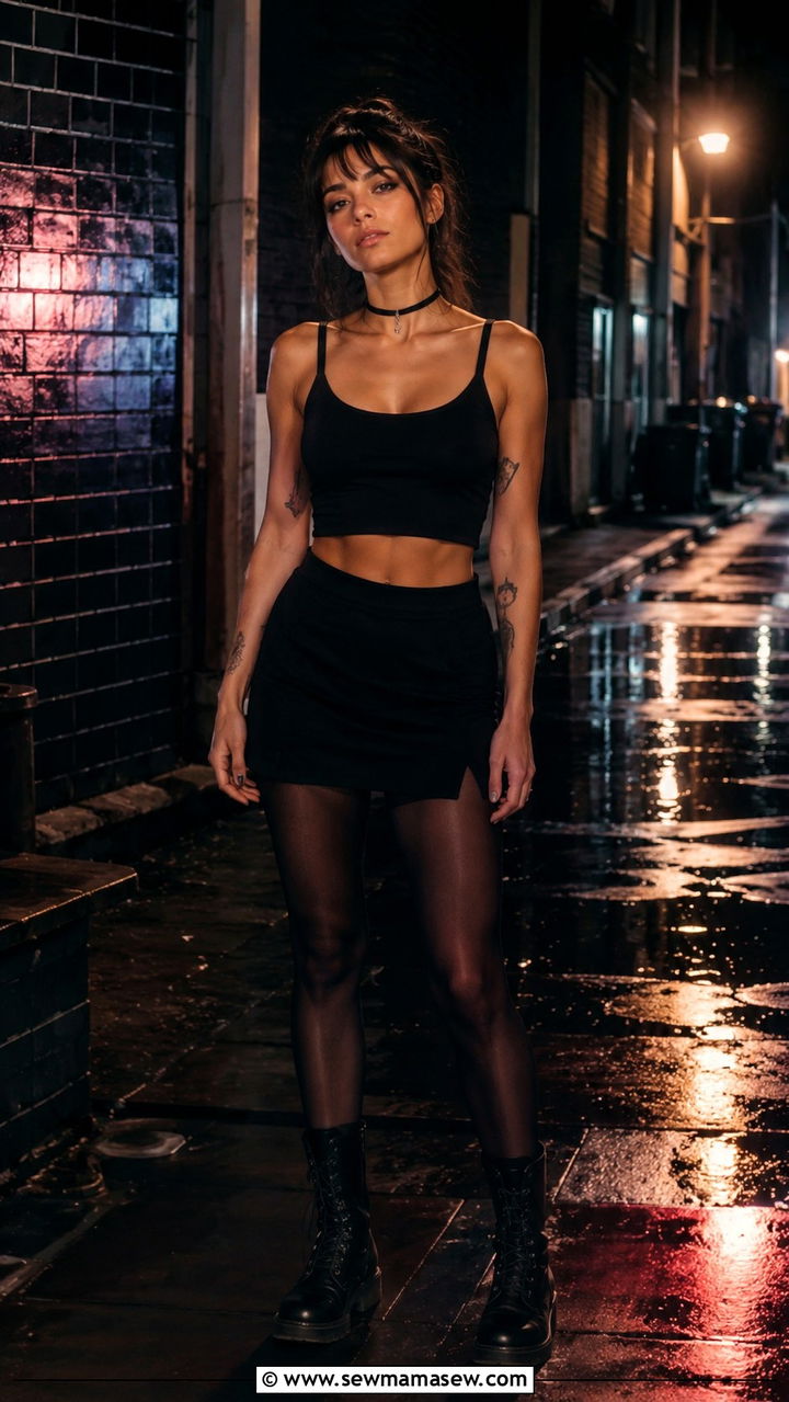 90s All Black Grunge Outfit - 25 90s outfits to copy