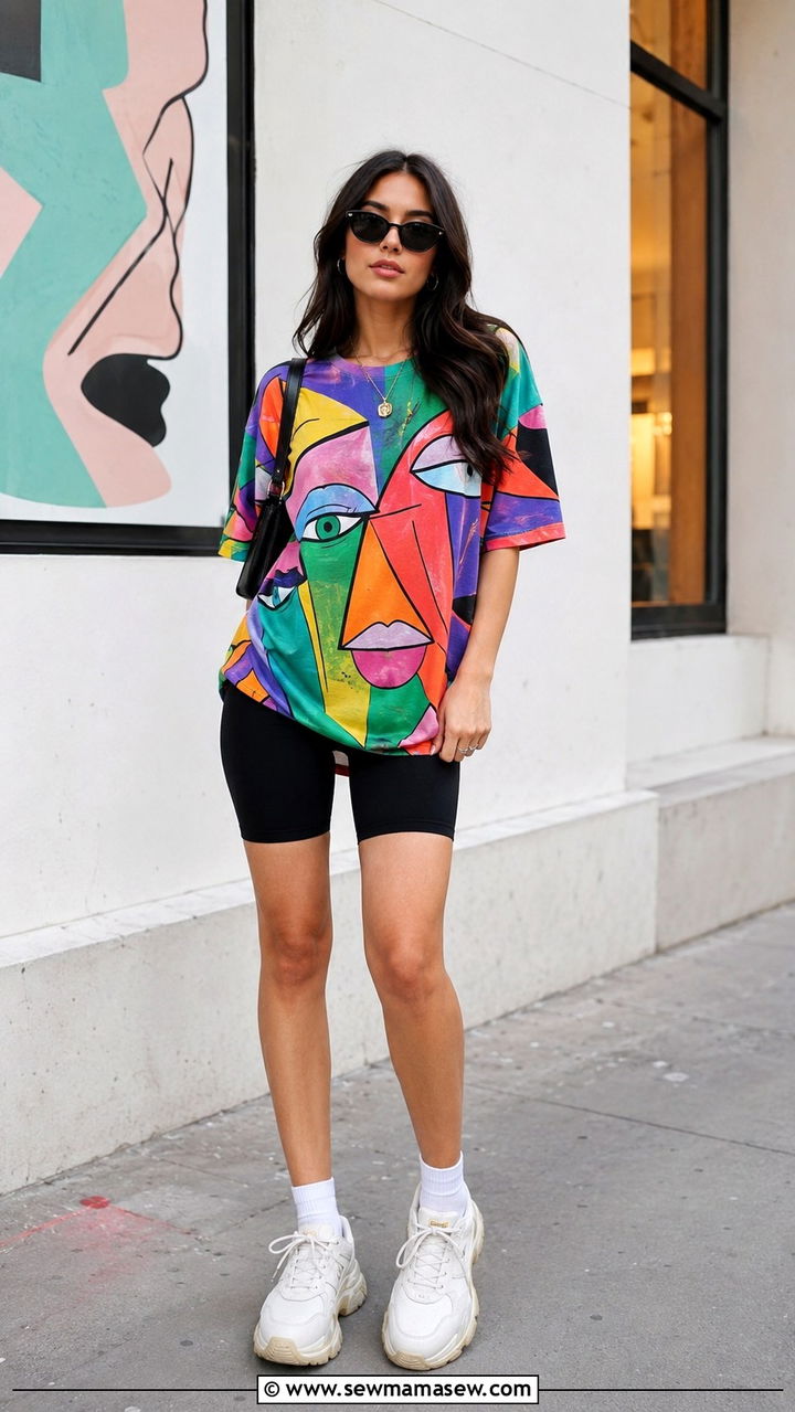90s Bold Graphic Print Outfit - 25 90s outfits to copy