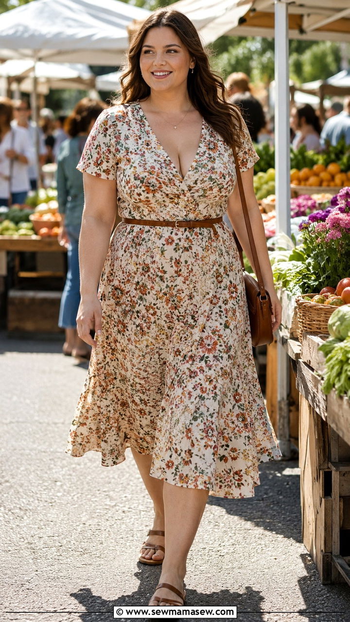 A Line Dress Outfit for Big Bust - 30 Outfit ideas for big bust