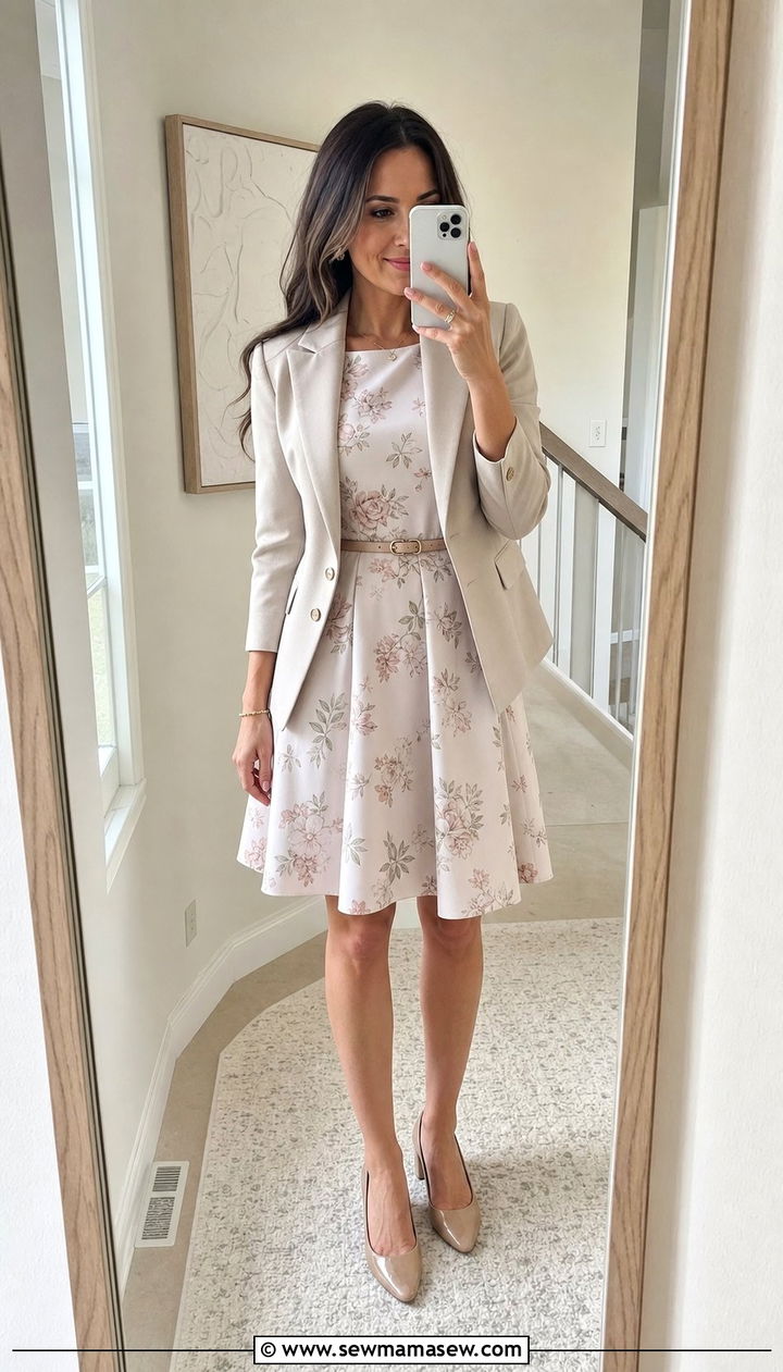 A Line Fit And Flare Dress - 25 classy outfits for apple shaped body