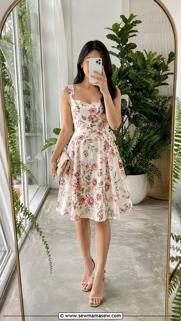 A Line Floral Dress For Wedding Guest - 25 Wedding guest outfit ideas 5'2