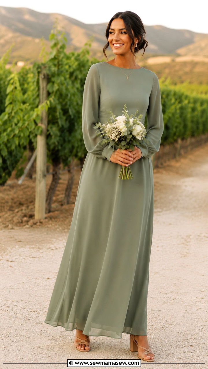 A Line Maxi Bridesmaid Dress Modest - 25 Modest outfit ideas for bridesmaid