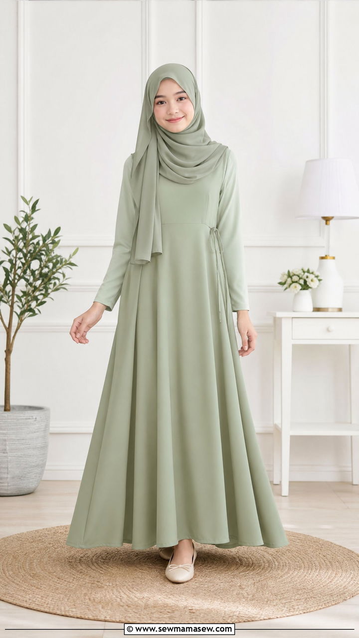 A Line Maxi Dress - 30 Eid outfits for girls