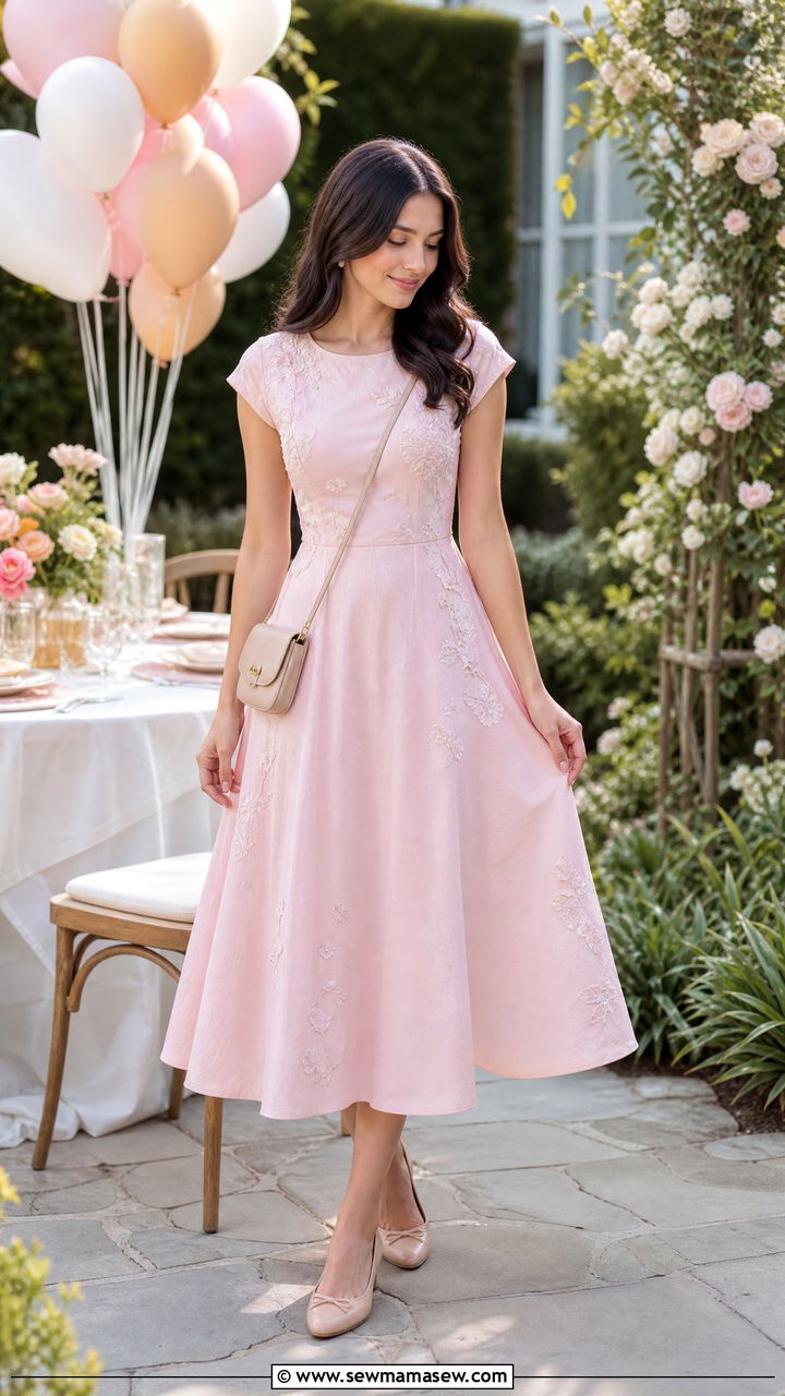 A Line Midi Dress Modest Birthday Outfit - 25 modest birthday outfit ideas