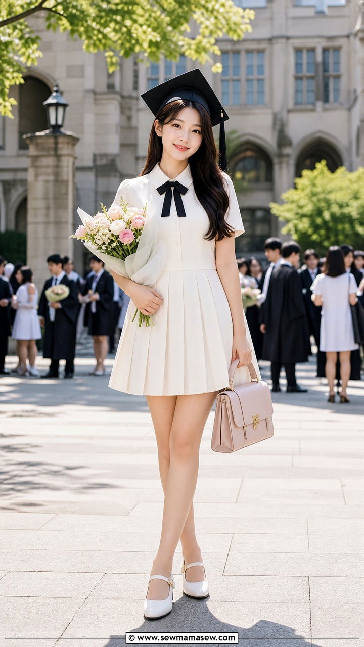 A Line Pleated Dress Graduation Outfit - 25 graduation outfits Pinterest