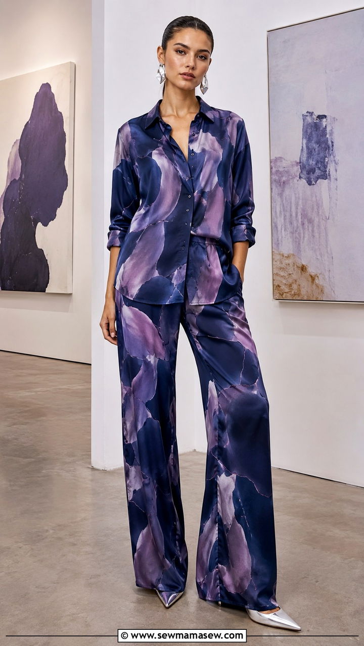 Abstract Print Co Ord Outfit - 25 Two piece set outfit ideas 2026