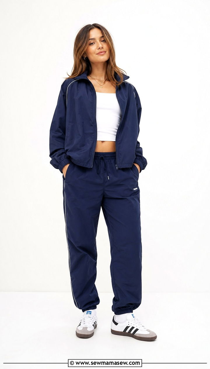 Adidas Sambas with a tracksuit - 25 Sporty chic outfit ideas with Adidas Sambas