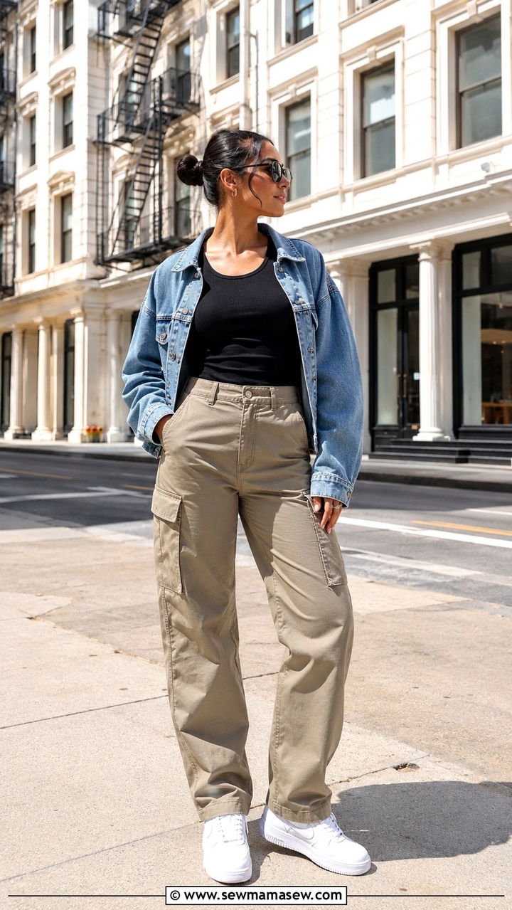 Air Force 1 with cargo pants look - 30 How to style Nike Air Force 1