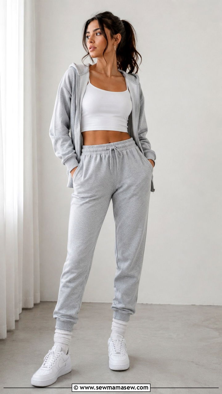 Air Force 1 with joggers outfit - 30 How to style Nike Air Force 1