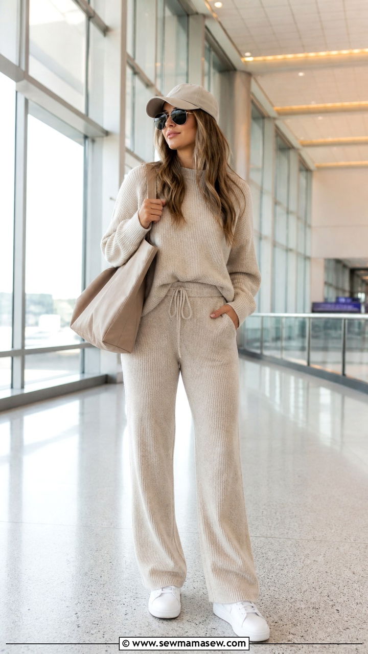 Airport Matching Knit Lounge Set - 40 Spring break outfits