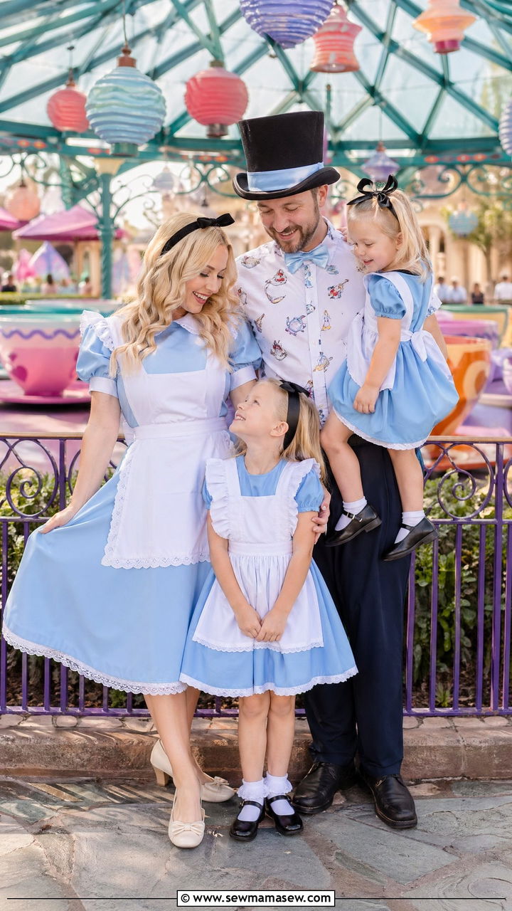 Alice in Wonderland Family Outfits - 35 Disney outfit ideas for family
