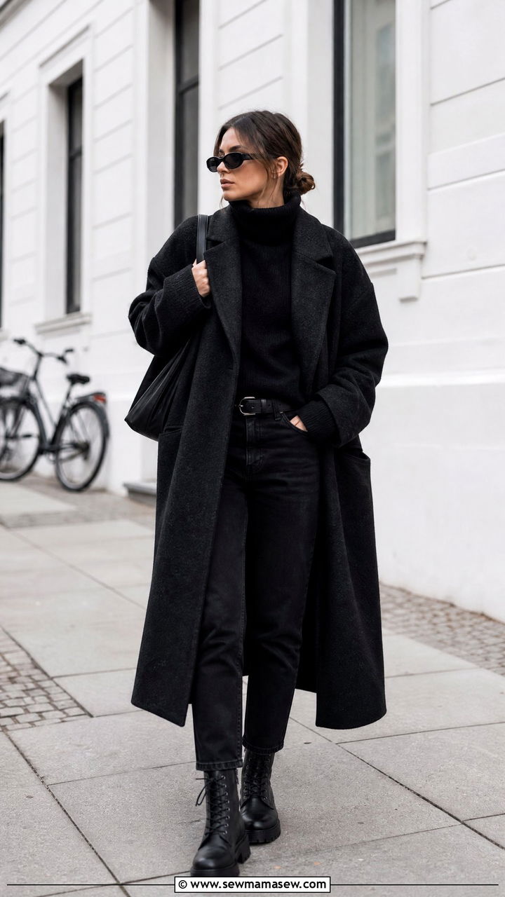 All Black Berlin Winter Layering Outfit - 25 Berlin outfit ideas