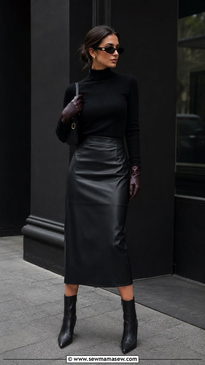All Black Modern Minimalist Outfit - 30 casual outfits to copy