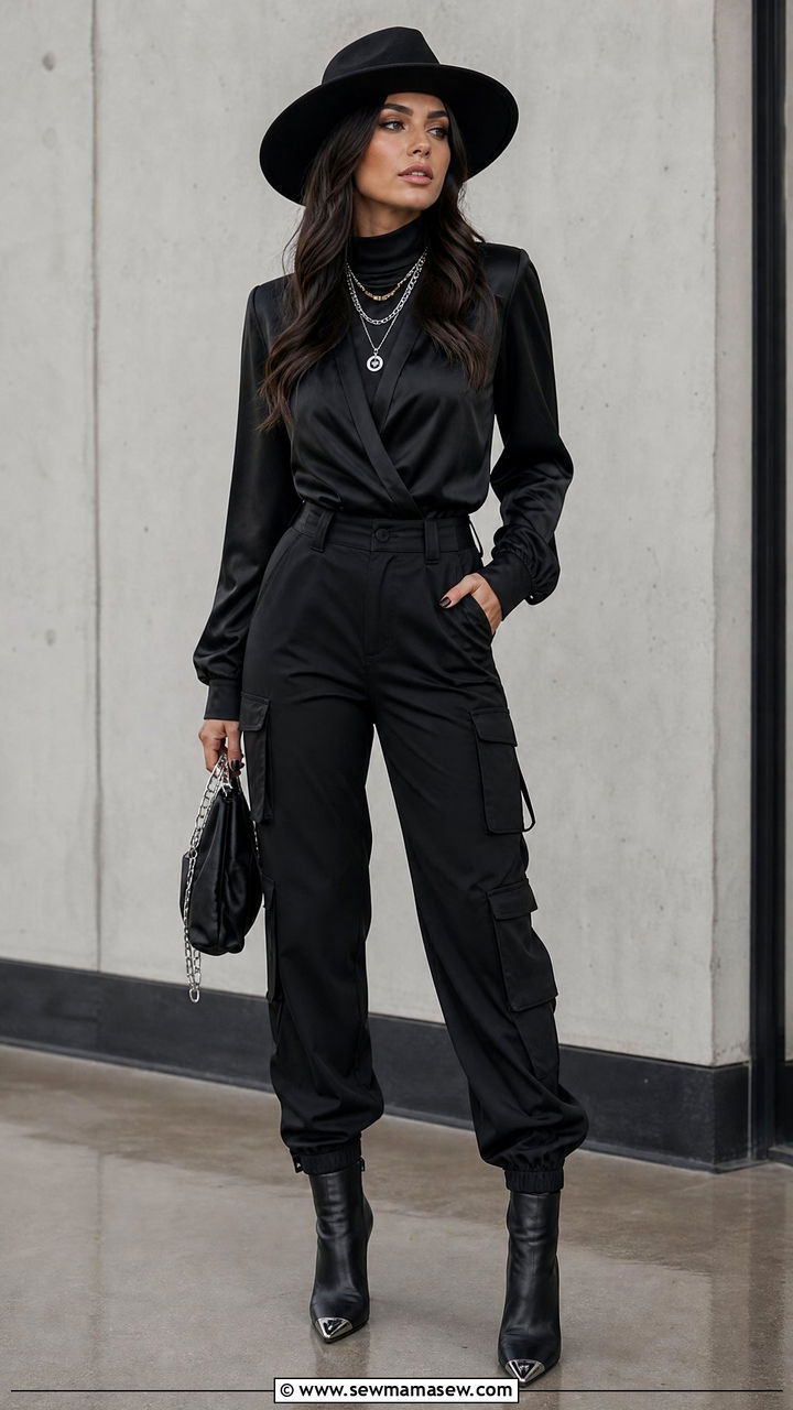 All Black Monochrome Chic Concert Look - 25 Beyonce concert outfit ideas