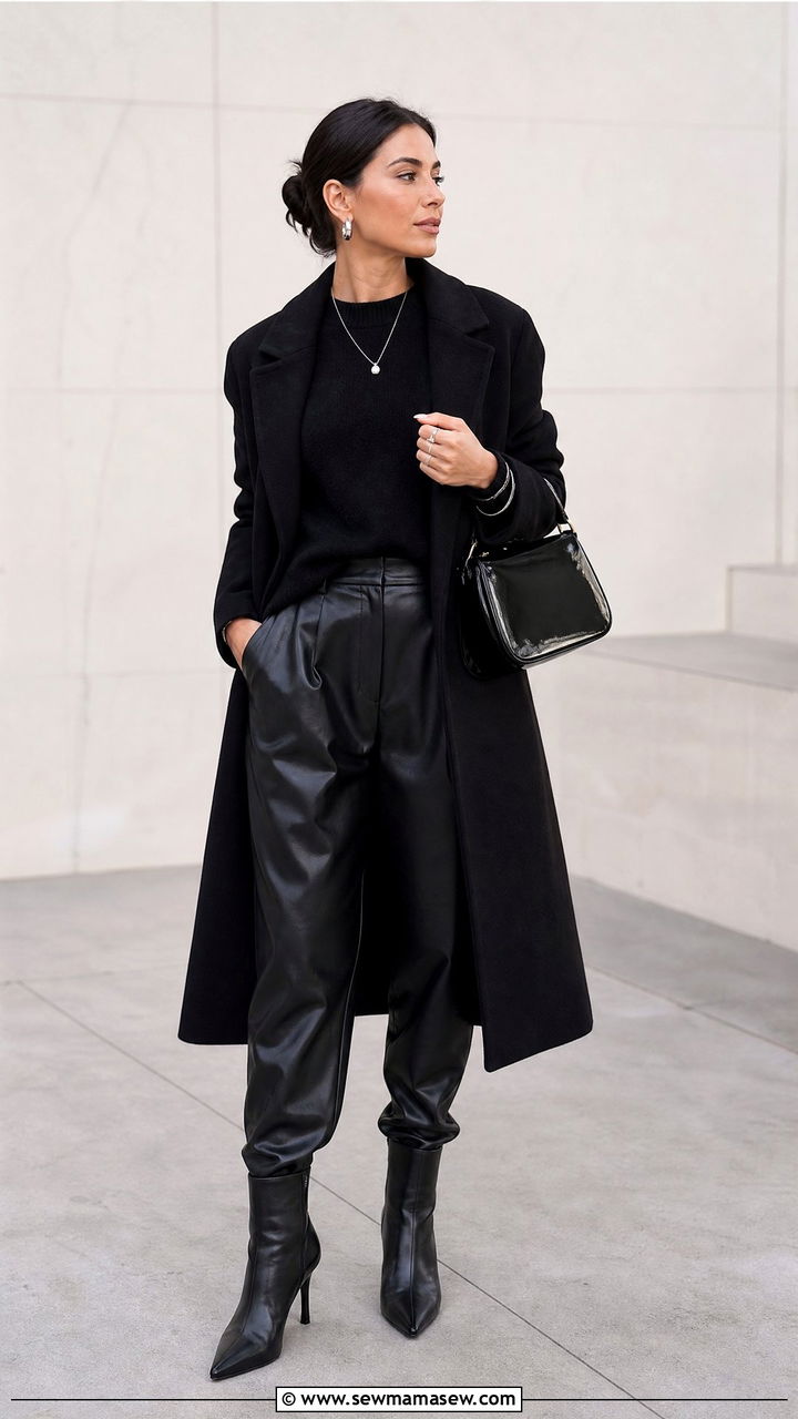 All Black Monochrome Outfit For Women In Their 30s - 25 How to dress in your 30s