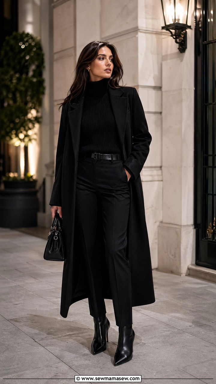 All Black Monochrome Outfit - 35 everyday outfit ideas for women