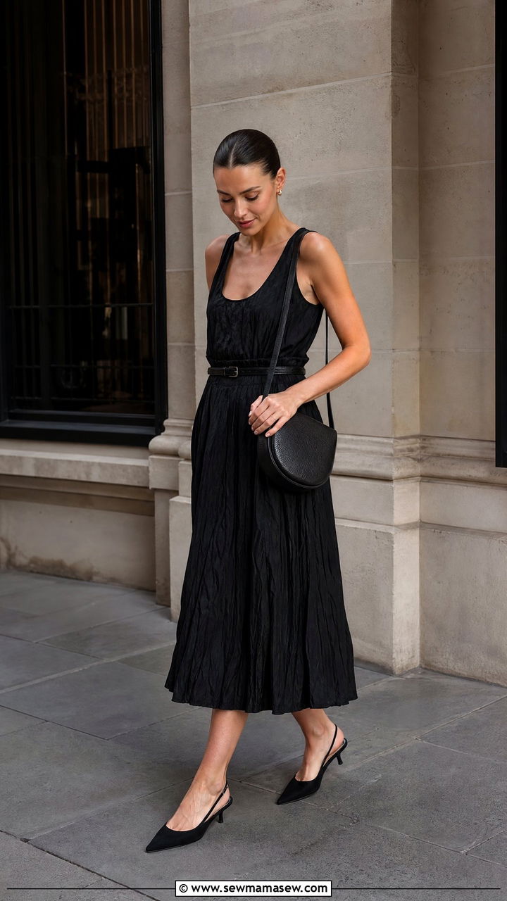 All Black Monochrome Toteme Look - 25 Quiet luxury outfit ideas Toteme style
