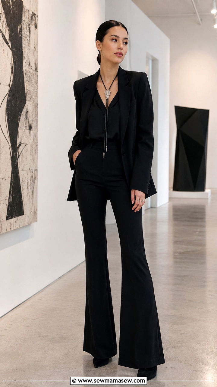 All Black Outfit With Bolo Tie - 20 Western outfit ideas with bolo tie