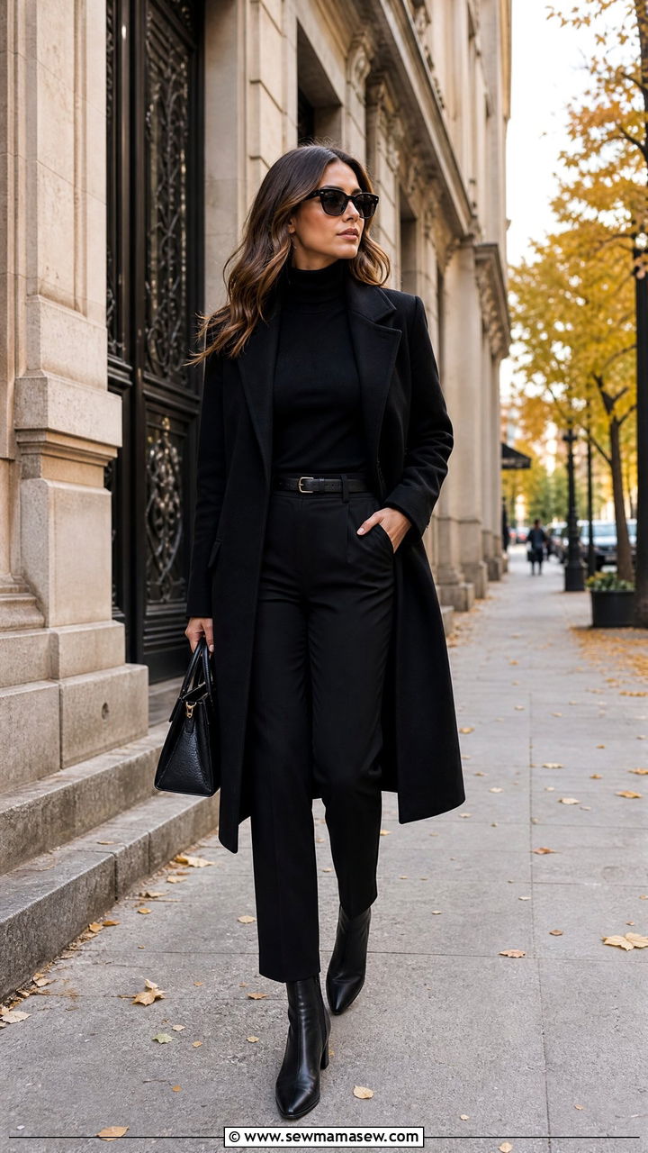 All Black Outfit - 25 Head to toe color outfit ideas