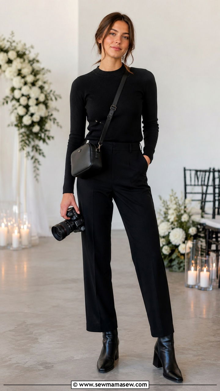 All Black Photographer Outfit - 25 Photographer outfit ideas