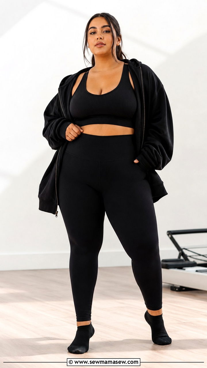 All Black Pilates Outfit Plus Size - 30 Pilates outfit ideas plus size