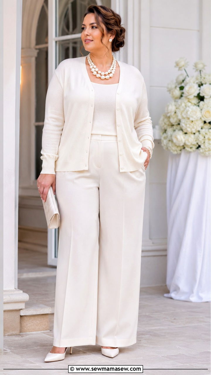 All Ivory Monochrome Outfit Plus Size Old Money - 30 Old money outfit ideas plus size