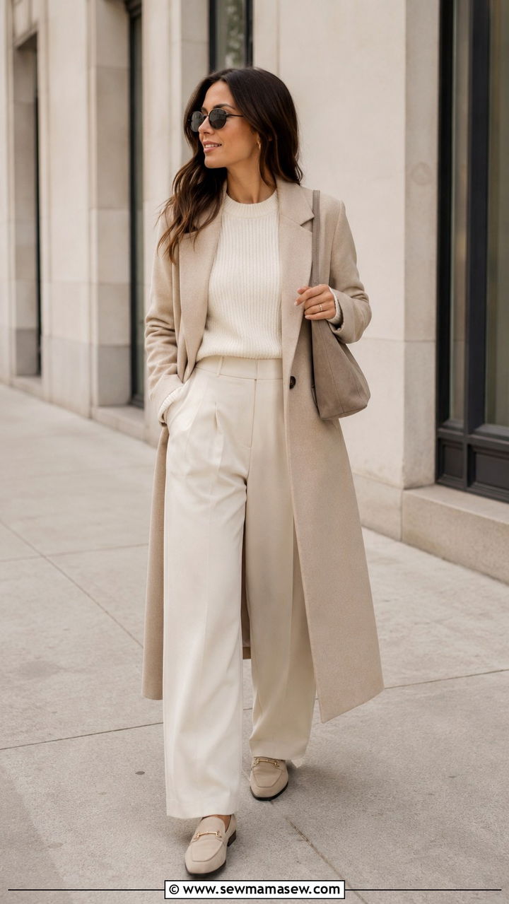 All Neutral Monochrome Outfit - 30 Outfit ideas for millennial women