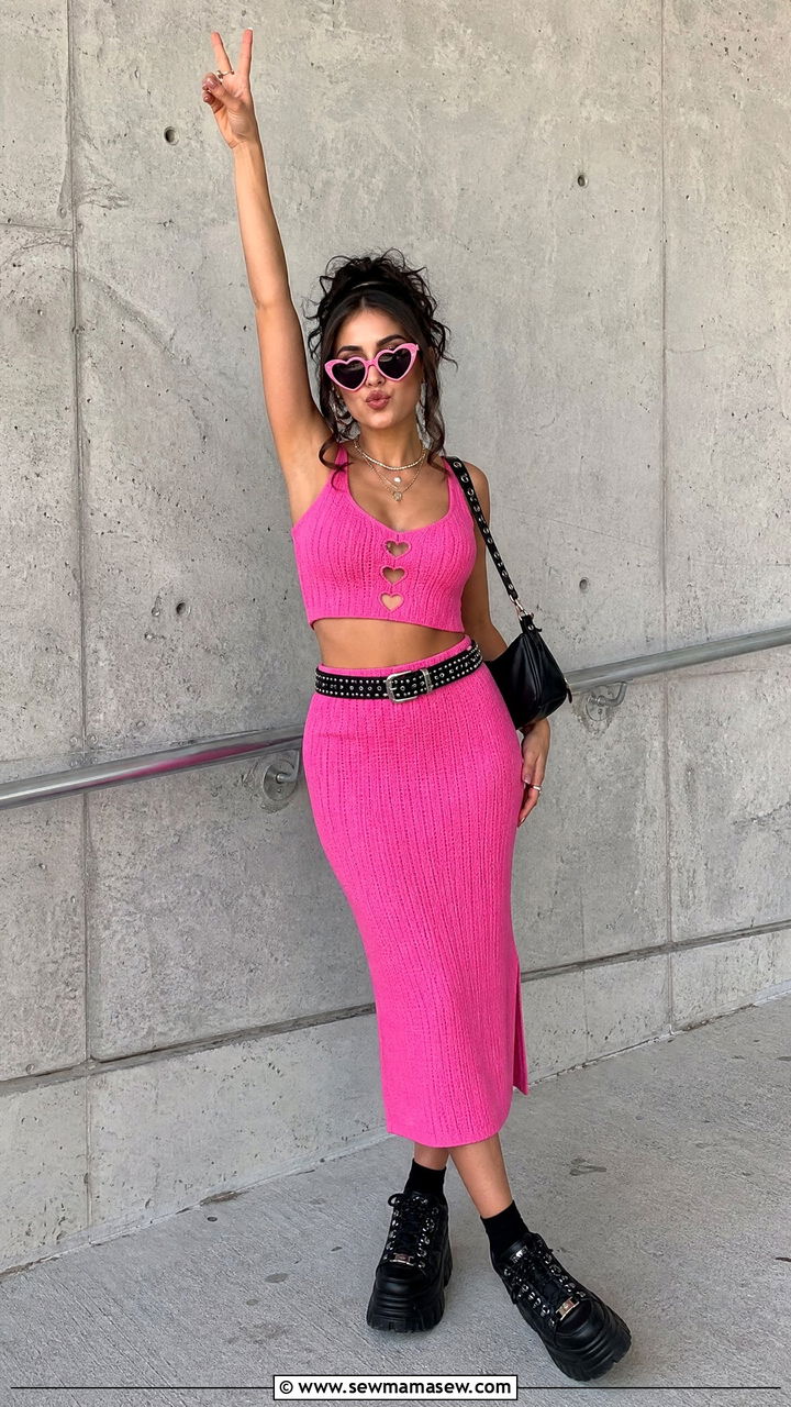 All Pink Matching Set Chappell Roan Outfit - 20 Chappell Roan concert outfit ideas