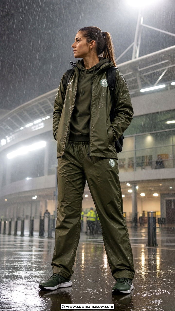 All Weather Matching Rain Suit With Team Hoodie - 25 Gameday outfit ideas rainy weather