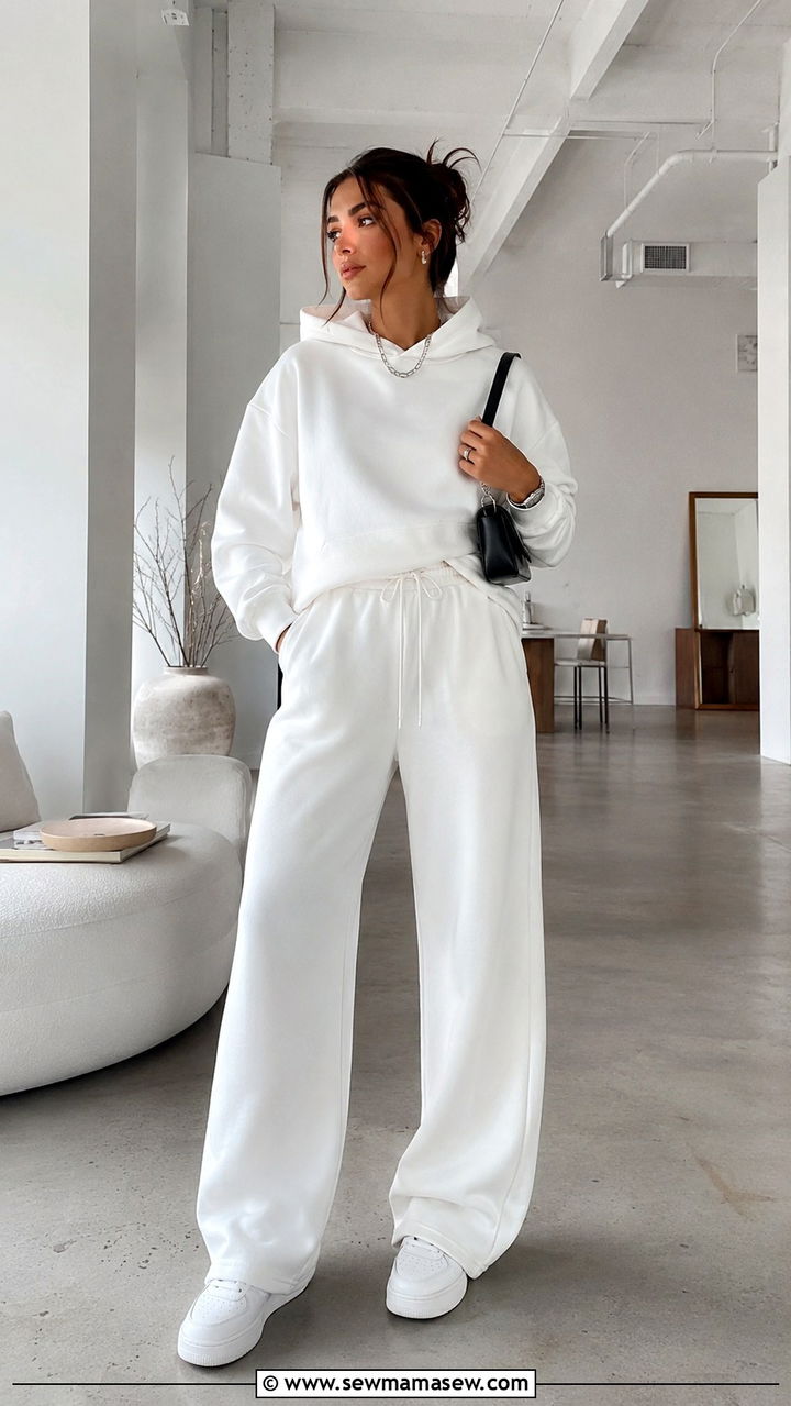 All White Co ord Set - 30 spring streetwear outfit ideas