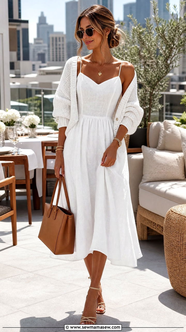All White Ensemble Birthday Brunch Outfit - 35 Birthday brunch outfit ideas