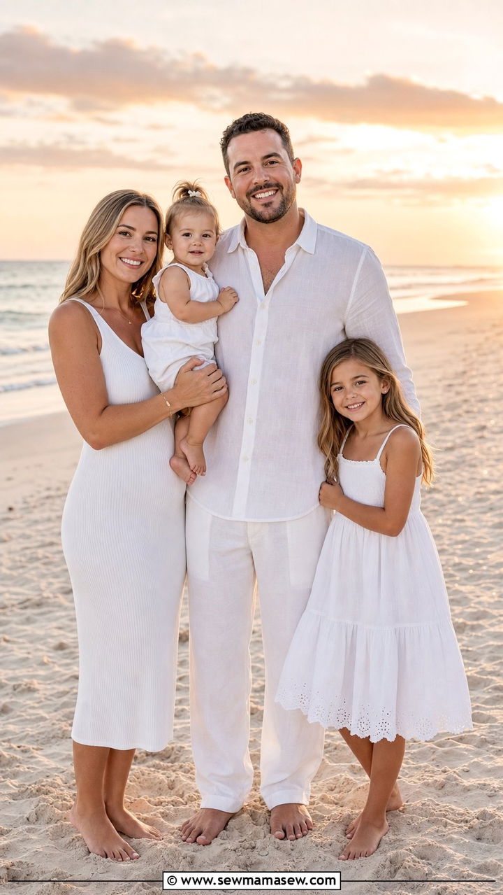 All White Family Photo Outfits - 25 family photo outfits Pinterest