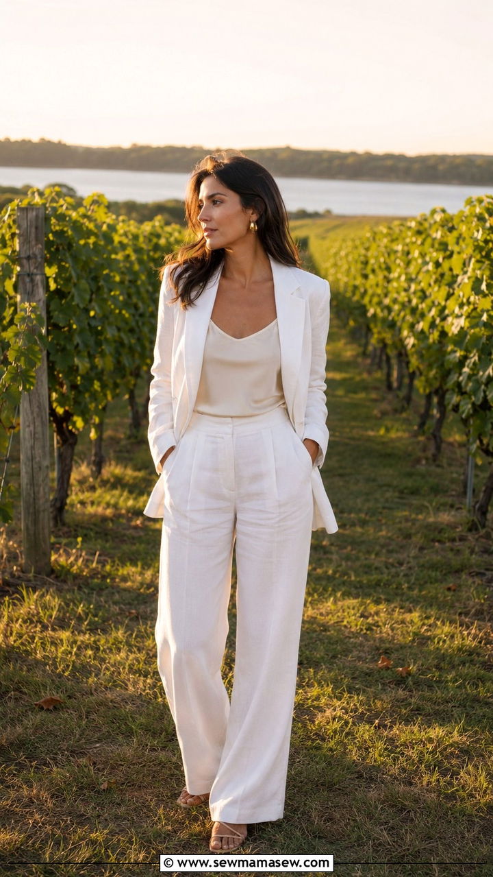 All White Linen Suit Hamptons Outfit - 30 Old money outfit ideas for the Hamptons
