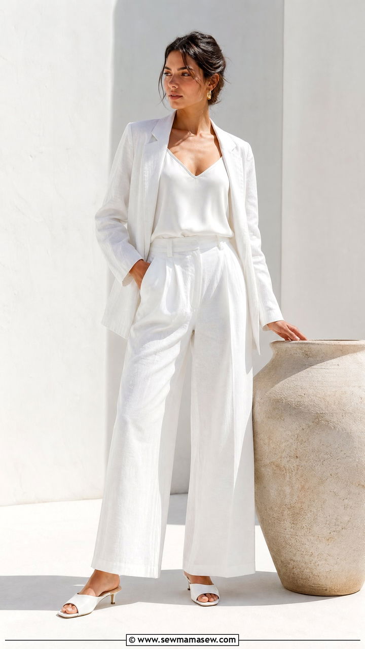 All White Outfit - 25 Head to toe color outfit ideas