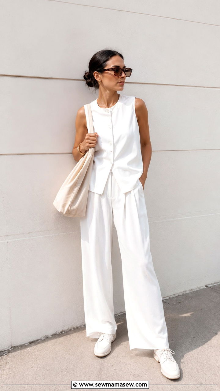 All White Summer Outfit Derby Shoes 2026 - 20 Summer 2026 trends Pinterest