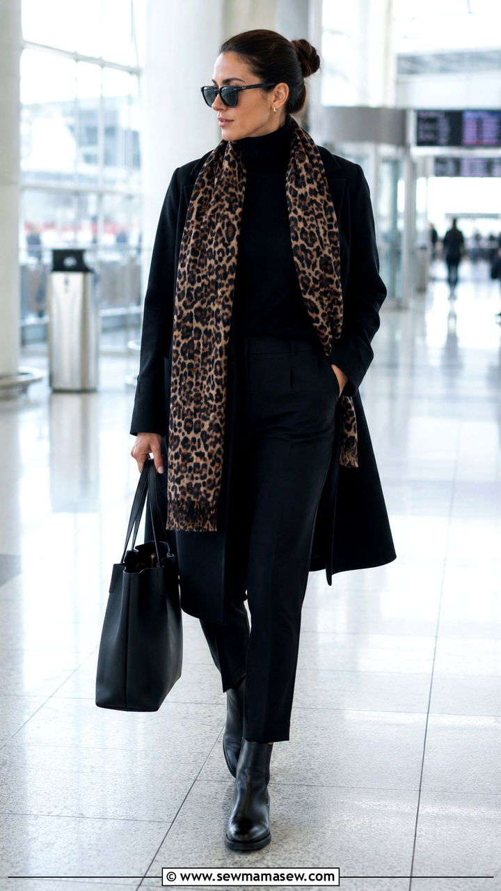 All black tailored airport outfit - 20 Airport outfit ideas CDG Paris