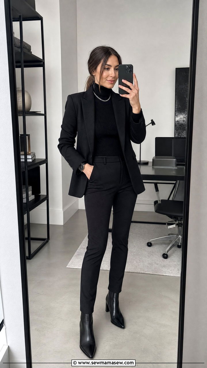 All black turtleneck business casual - 25 Business casual outfits with turtleneck