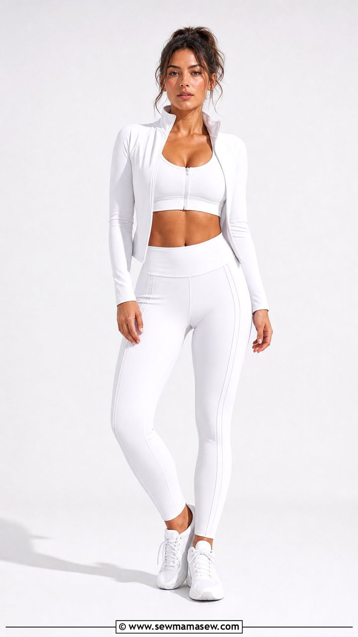 All white gym set stairmaster workout outfit - 25 Stair climber outfit ideas