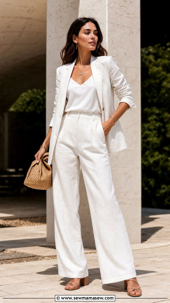 All white summer suit for corporate - 25 Corporate outfit ideas 2026