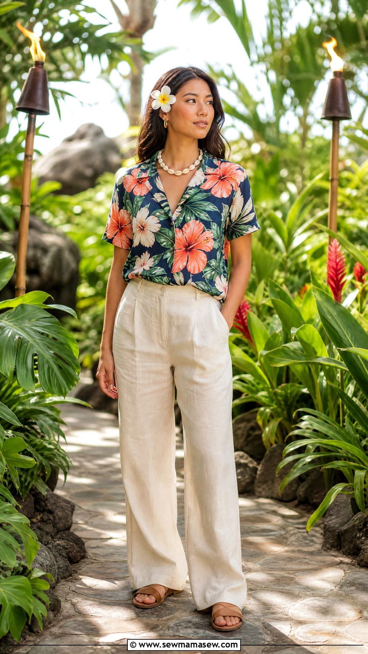 Aloha Shirt And Linen Pants For Kauai Luau - 25 Kauai outfit ideas