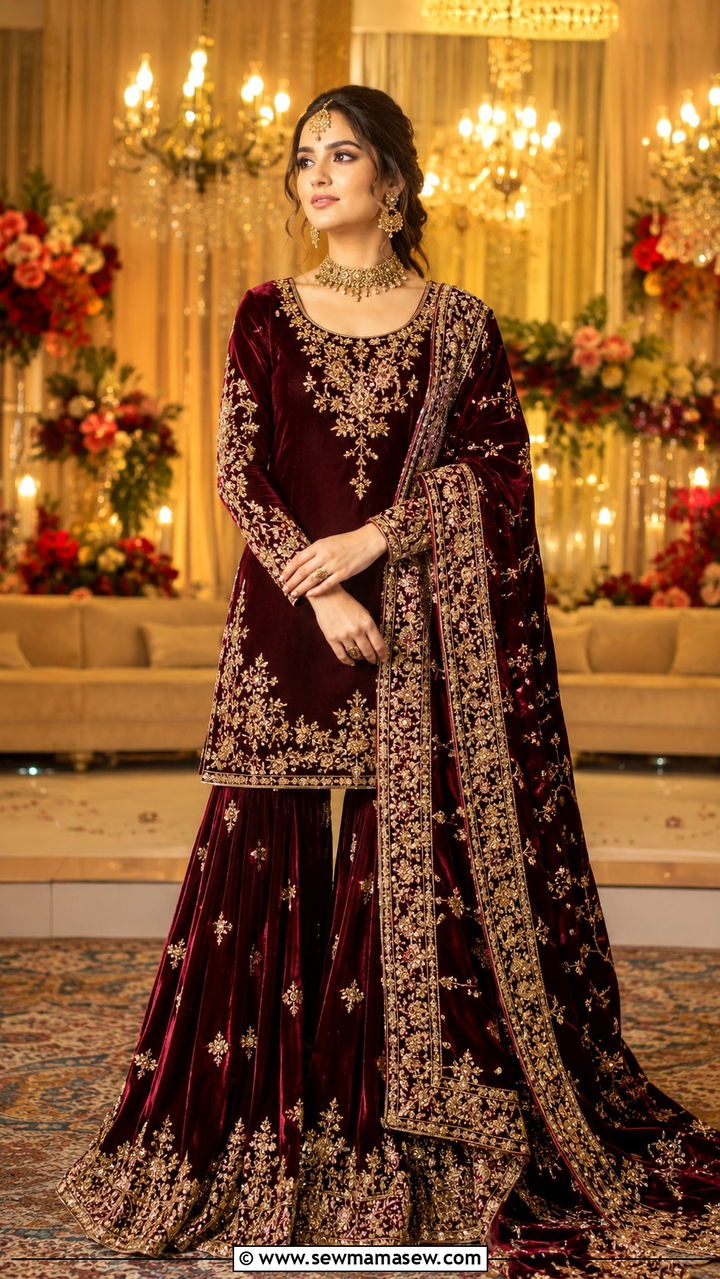 Anarkali Dress with Khussa Shoes - 20 Faisalabad outfit ideas