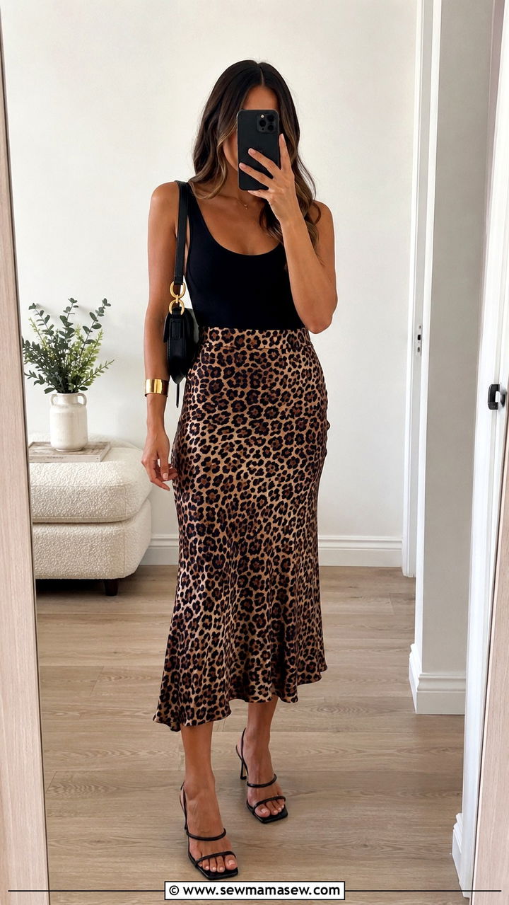 Animal Print Midi Skirt Outfit 2026 - 20 Summer 2026 trends Pinterest