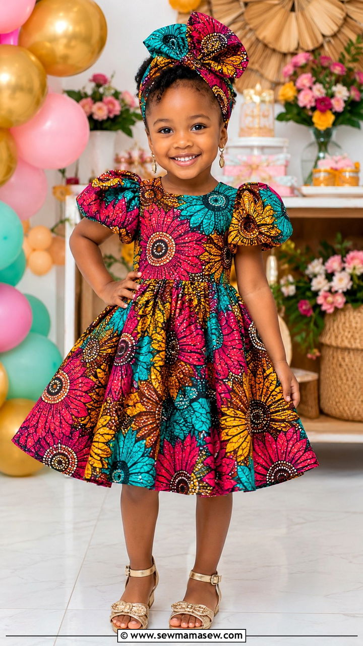 Ankara Print Outfit for Kids Birthday - 30 Kids birthday outfit ideas