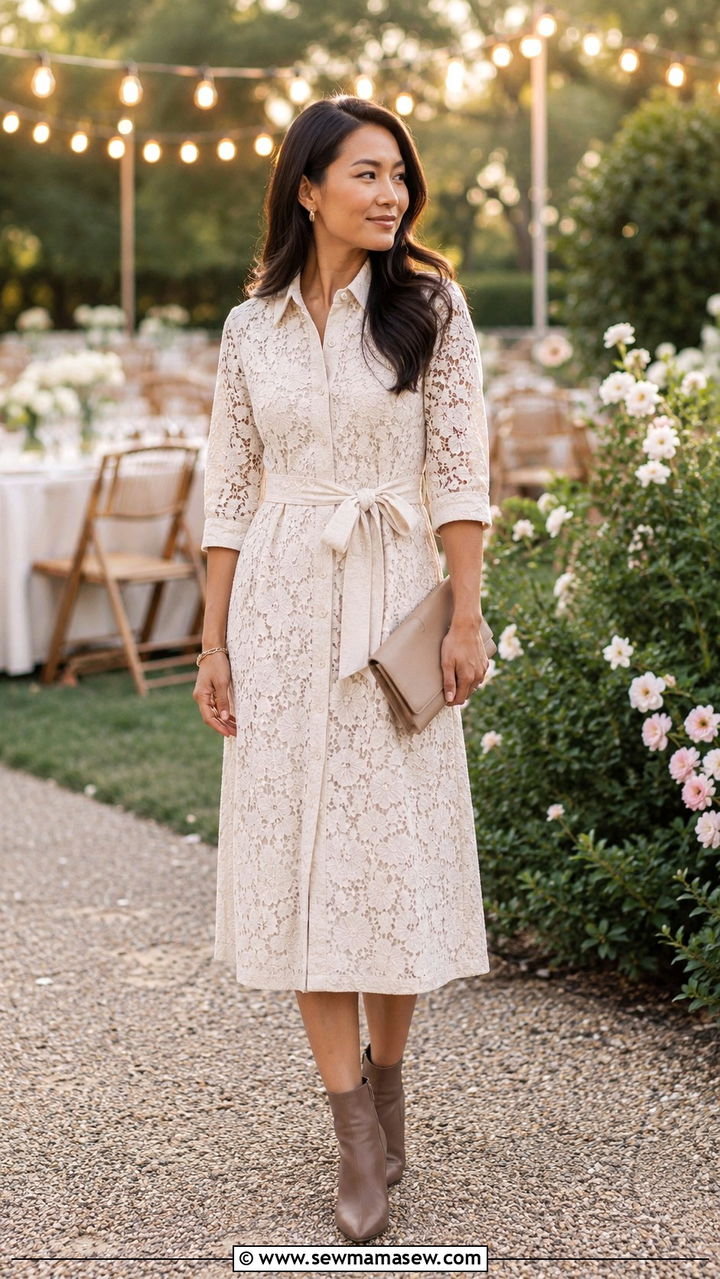 Ann Taylor Petite Belted Midi Shirtdress - 25 Petite outfit ideas from Ann Taylor