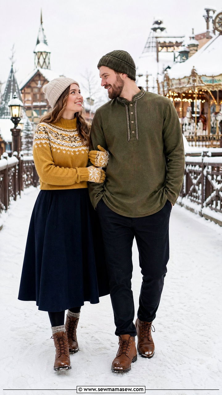 Anna and Kristoff Couple Outfit - 35 Disney outfit ideas for couples