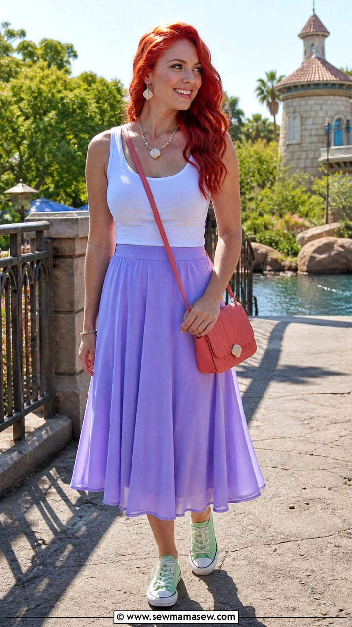 Ariel Inspired Casual Outfit - 40 Disneyland outfit ideas
