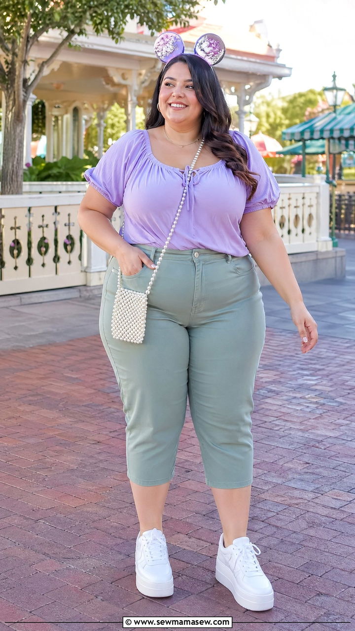 Ariel Under the Sea Purple and Green Outfit - 35 Disney outfit ideas plus size