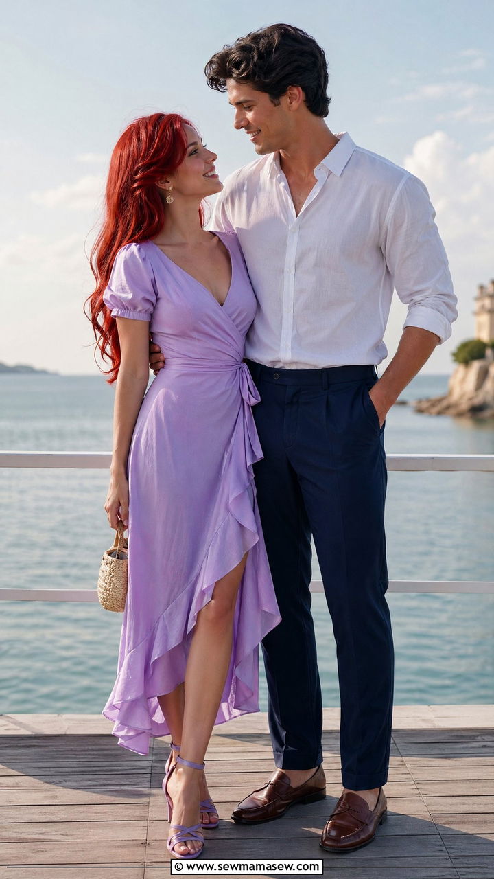 Ariel and Prince Eric Couple Outfit - 35 Disney outfit ideas for couples
