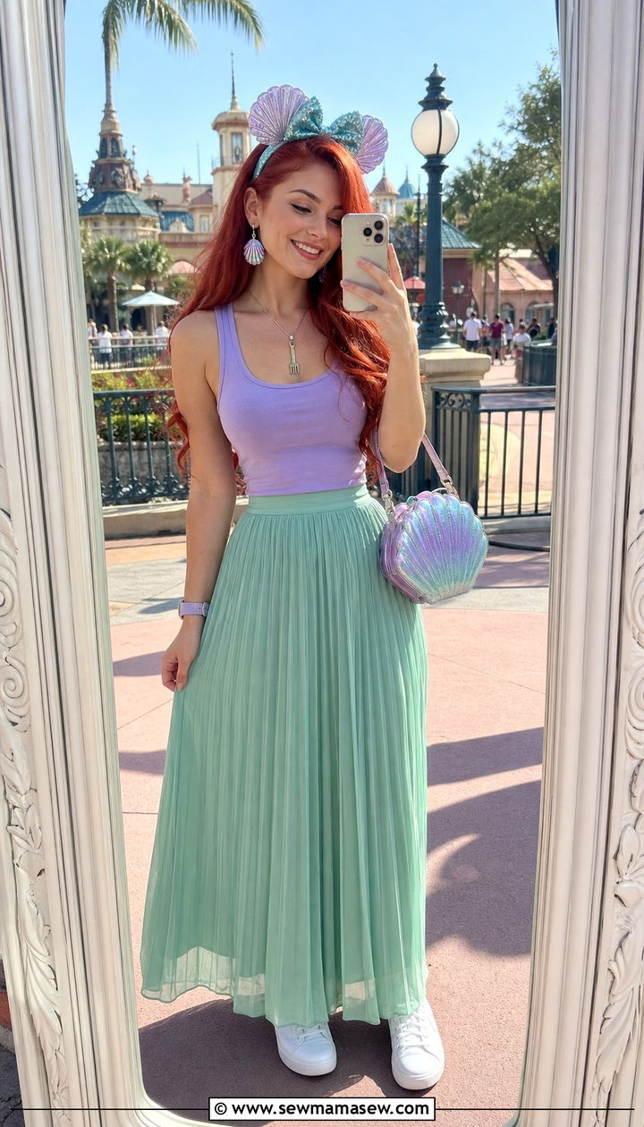 Ariel mermaid Disneybound outfit - 25 Disney princess bounding ideas